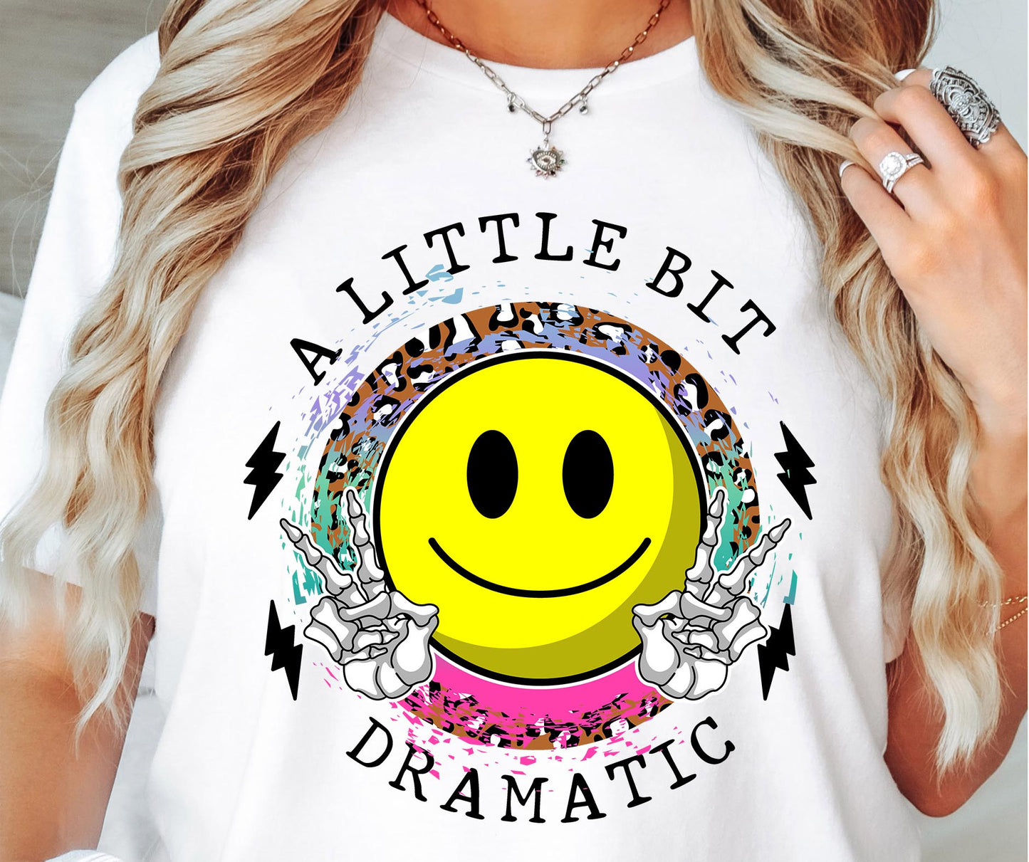 A little bit dramatic T-shirt Sublimation Png Design, Inspirational Quote Png, Retro Groovy Flower, Motivational Png, Positive Quotes, Self Love Png