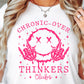 Sublimation PNG Sublimation PNG - Chronic Overthinkers club T-shirt Png Design, Retro Smile Skeleton Sublimation, Groovy Gothic Digital Download PNG File,-Tumblerwrapdesigns