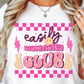 Sublimation PNG Sublimation PNG - Easily Distracted Club Rainbow T-shirt PNG Design, Sublimation Tee Motivational Digital Download PNG File, Commercial Use-Tumblerwrapdesigns