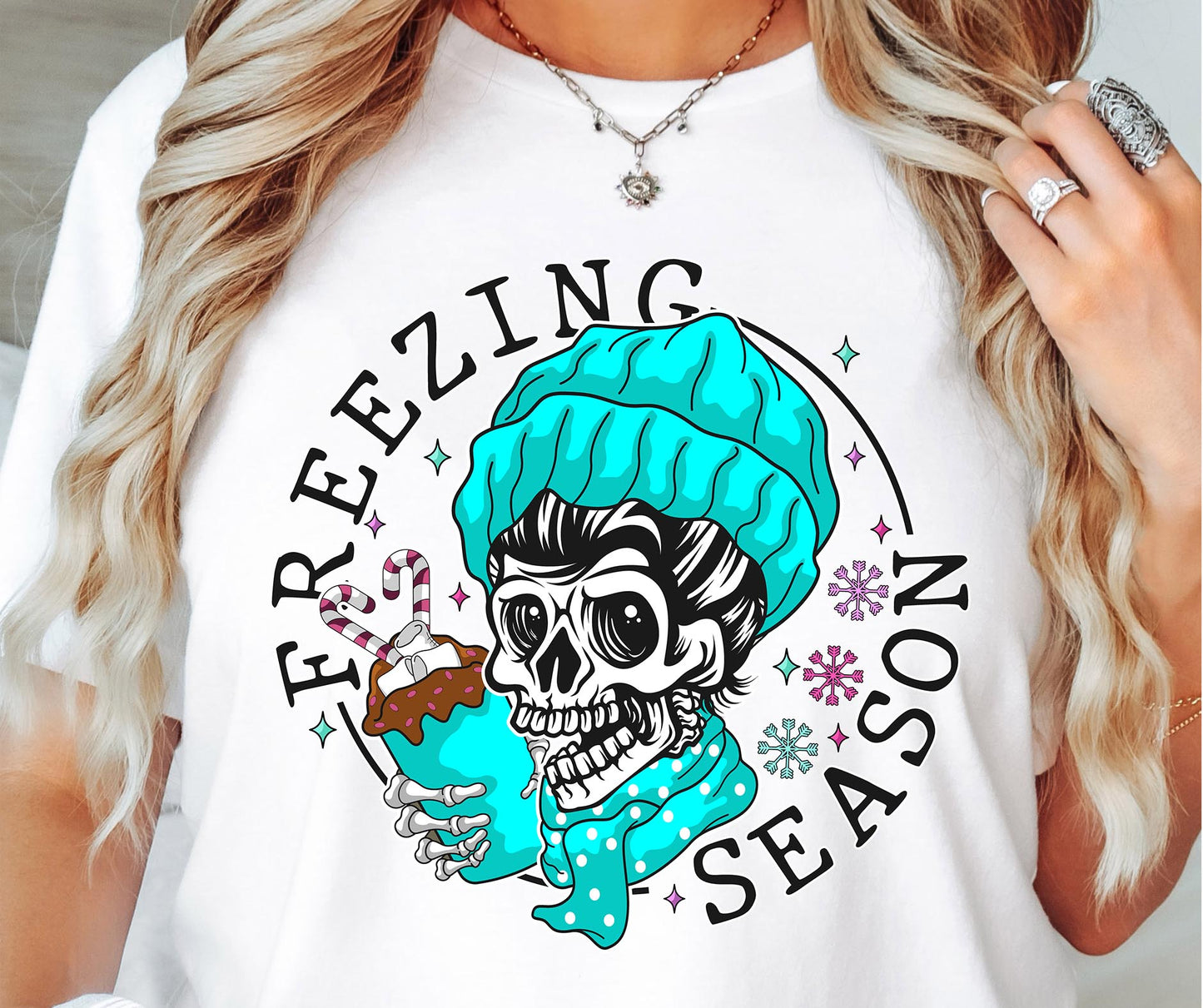 Sublimation PNG Sublimation PNG - Freezing Season Winter Skeleton T-shirt PNG Design, Sublimation Tee Motivational Digital Download PNG File, Commercial Use (1)-Tumblerwrapdesigns