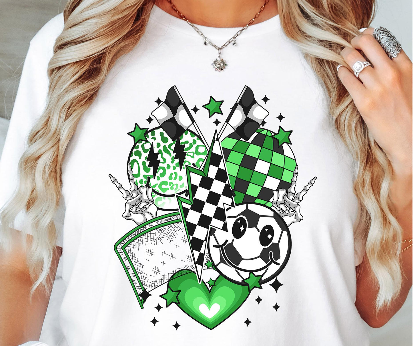 Soccer Sports T-shirt Png Design, Retro Smile Sublimation, Groovy Vibes Digital Download PNG File, Commercial Use