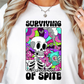 Sublimation PNG Sublimation PNG - Surviving Out Of Spite Rainbow Skeleton T-shirt PNG Design, Sublimation Tee Motivational Digital Download PNG File, Commercial Use-Tumblerwrapdesigns