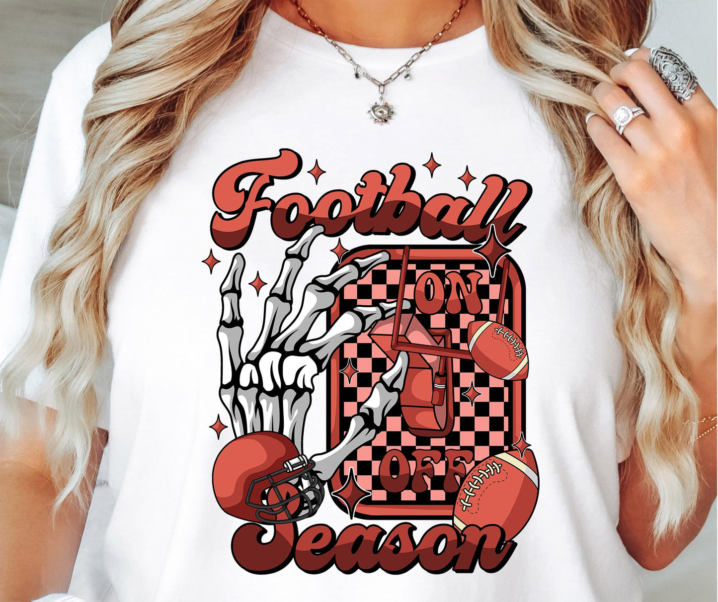 Football Season Skeleton Switch T-shirt PNG Design,  Sublimation Tee Motivational Digital Download PNG File, Commercial Use