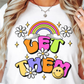 Sublimation PNG Sublimation PNG - Let Them Rainbow Emoji T-shirt PNG Design, Sublimation Tee Motivational Digital Download PNG File, Commercial Use-Tumblerwrapdesigns