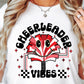 Sublimation PNG Sublimation PNG - Cheerleader Vibes T-shirt Png Design, Retro Smile Sublimation, Groovy Vibes Digital Download PNG File, Commercial Use-Tumblerwrapdesigns