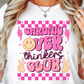 Chronic Overr Thinkers Club Rainbow T-shirt PNG Design,  Sublimation Tee Motivational Digital Download PNG File, Commercial Use (1)