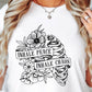 Sublimation PNG Sublimation PNG - Inhale peace exhale chaos Boho T-shirt Png Design, Skeleton Floral Sublimation, Motivational Digital Download PNG File,-Tumblerwrapdesigns