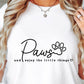 PAWS, Retro Svg Tshirt, Png and Svg Sublimation Design, Svg Files For Cricut, Silhouette, pocket