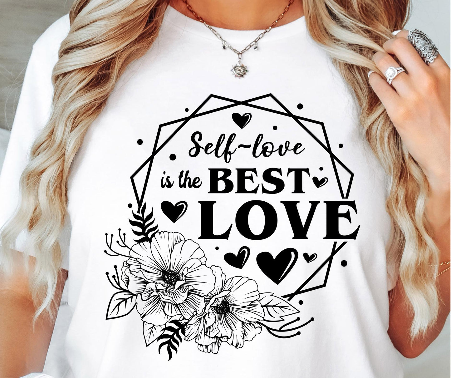 Self Love is the Best Love Svg Files, Svg Tshirt, Png and Svg Sublimation Design, Svg Files For Cricut, Silhouette