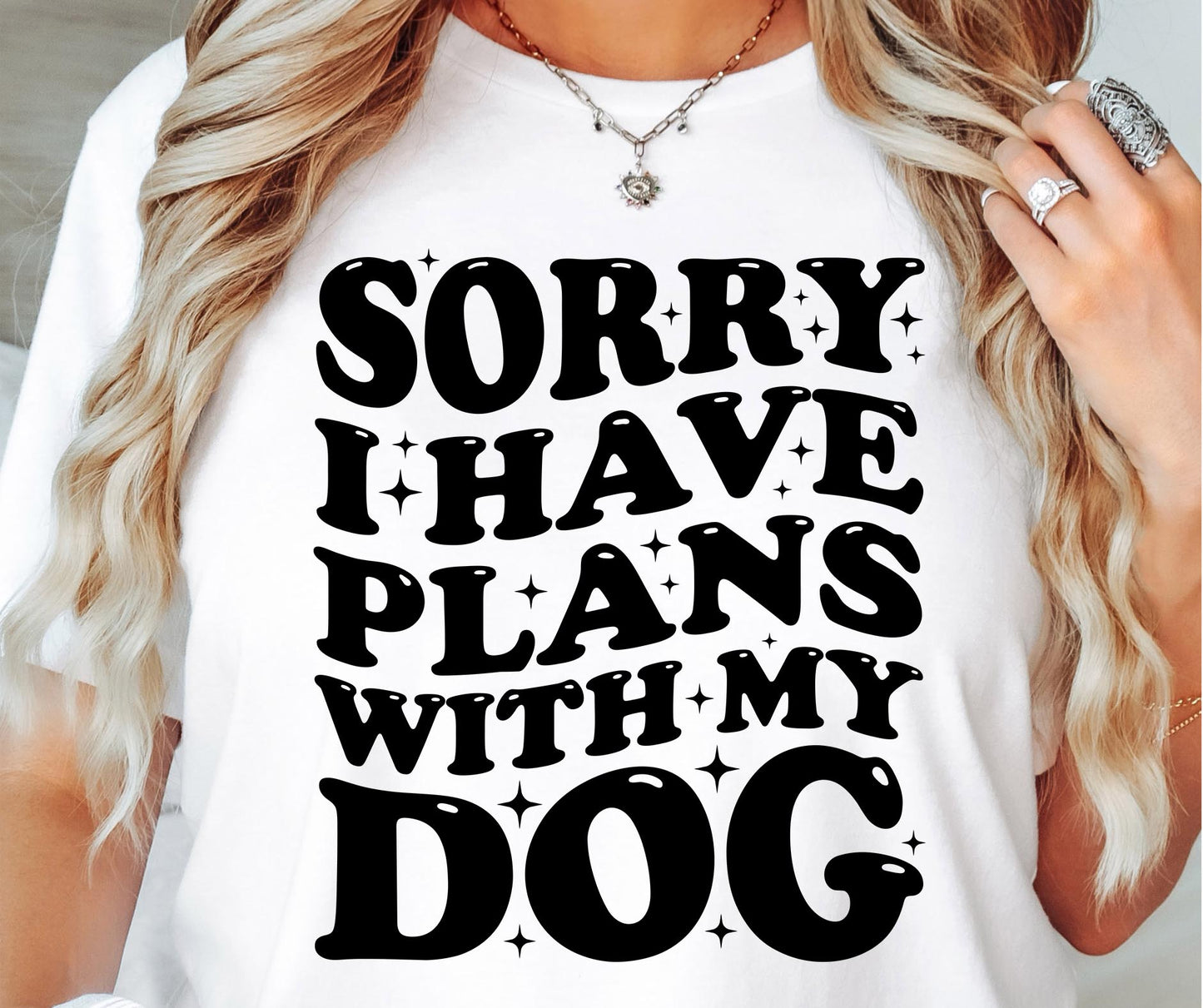 Sorry I have plans with my Dog T-shirt Svg Png Design, Retro Groovy Sublimation, Dog Mom  Digital Download PNG File, Svg File, Commercial Use Matching Pocket Front Back