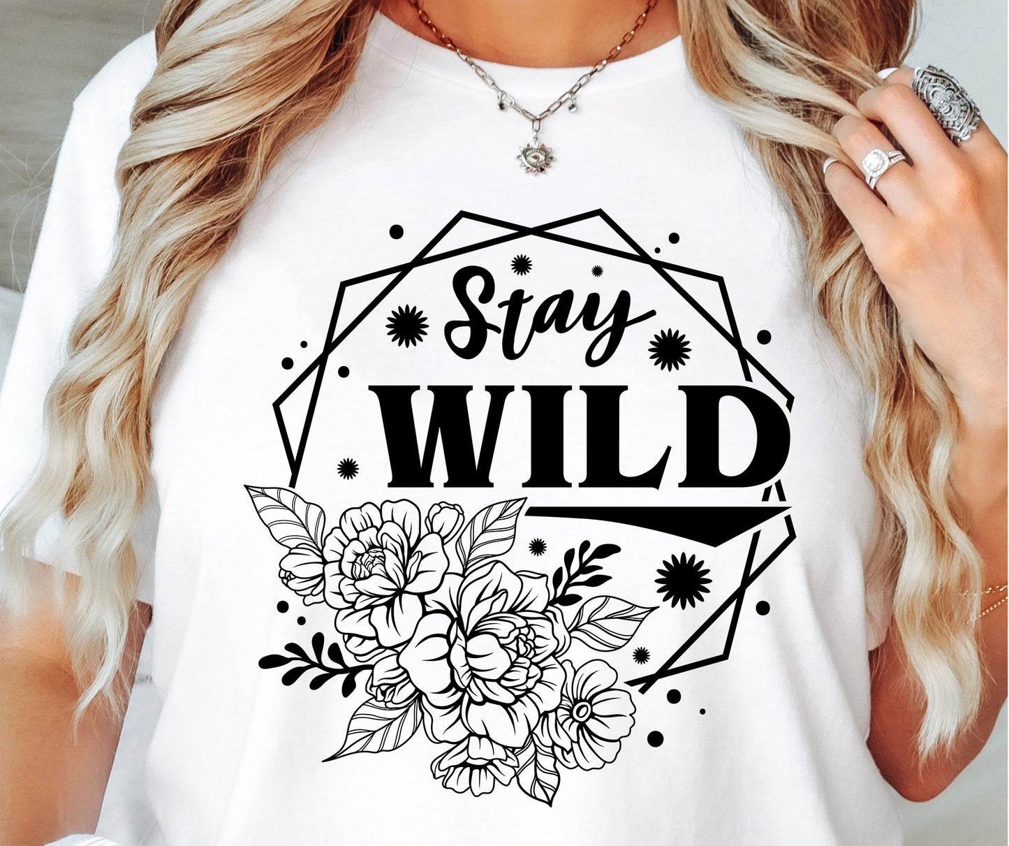 Stay Wild Svg Files, Svg Tshirt, Png and Svg Sublimation Design, Svg Files For Cricut, Silhouette