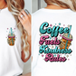 Sublimation PNG Sublimation PNG - Coffee Fuels Kindness Rules T-shirt Png Design, Retro Hippy Sublimation, Sassy Smile 90s Digital Download PNG File, Pocket design-Tumblerwrapdesigns