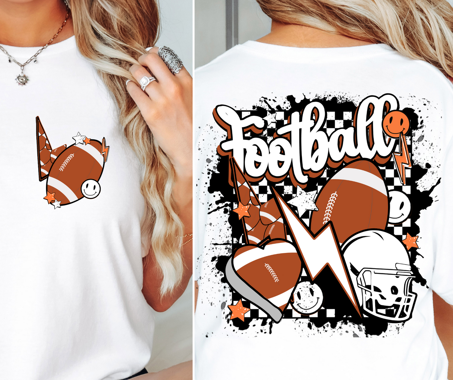 Football Retro Tshirt Png Design, Retro Sublimation, Football Digital Download PNG File, Commercial Use