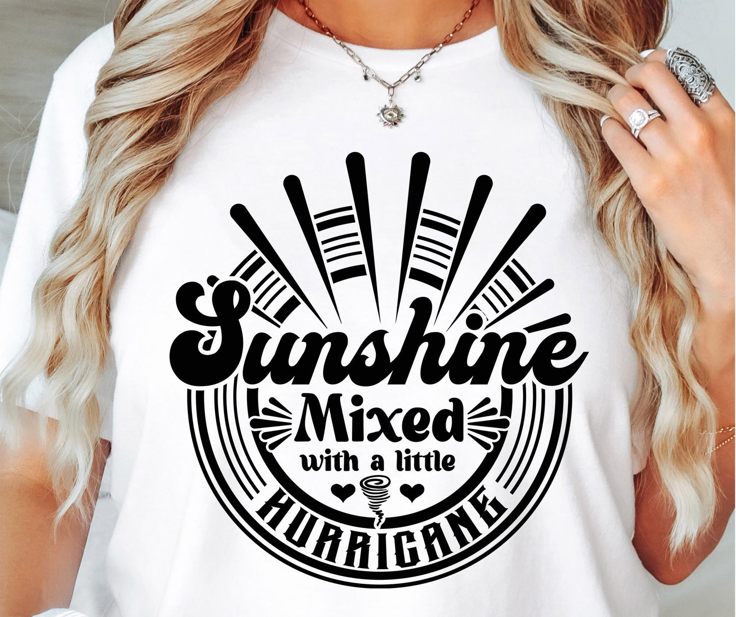 Sunshine mixed with a little hurricane Svg Png, Sublimation Design, Sassy Retro Png svg, Sarcastic Png, Funny Quote, Sublimation Design,