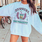 Sublimation PNG Sublimation PNG - Cowgirl University T-shirt Png Design, Retro Hippy Sublimation, Varsity Digital Download PNG File, Commercial Use-Tumblerwrapdesigns