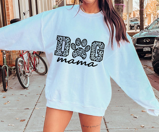 Dog mama leopard T-shirt Svg Png Design, Retro Groovy Sublimation, Dog Mom  Digital Download PNG File, Svg File, Commercial Use Matching Pocket Front Back