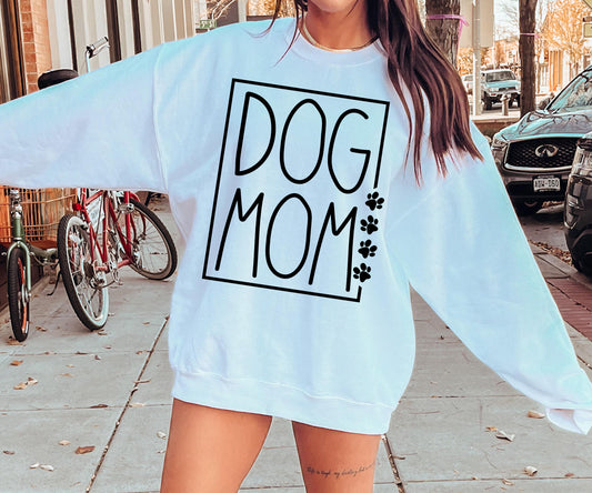 Dog Mom Square T-shirt Svg Png Design, Retro Groovy Sublimation, Dog Mom  Digital Download PNG File, Svg File, Commercial Use Matching Pocket Front Back