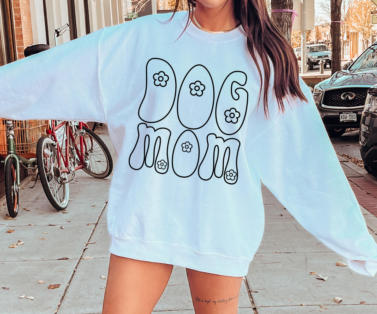 Flower Dog Mom T-shirt Svg Png Design, Retro Groovy Sublimation, Dog Mom  Digital Download PNG File, Svg File, Commercial Use Matching Pocket Front Back