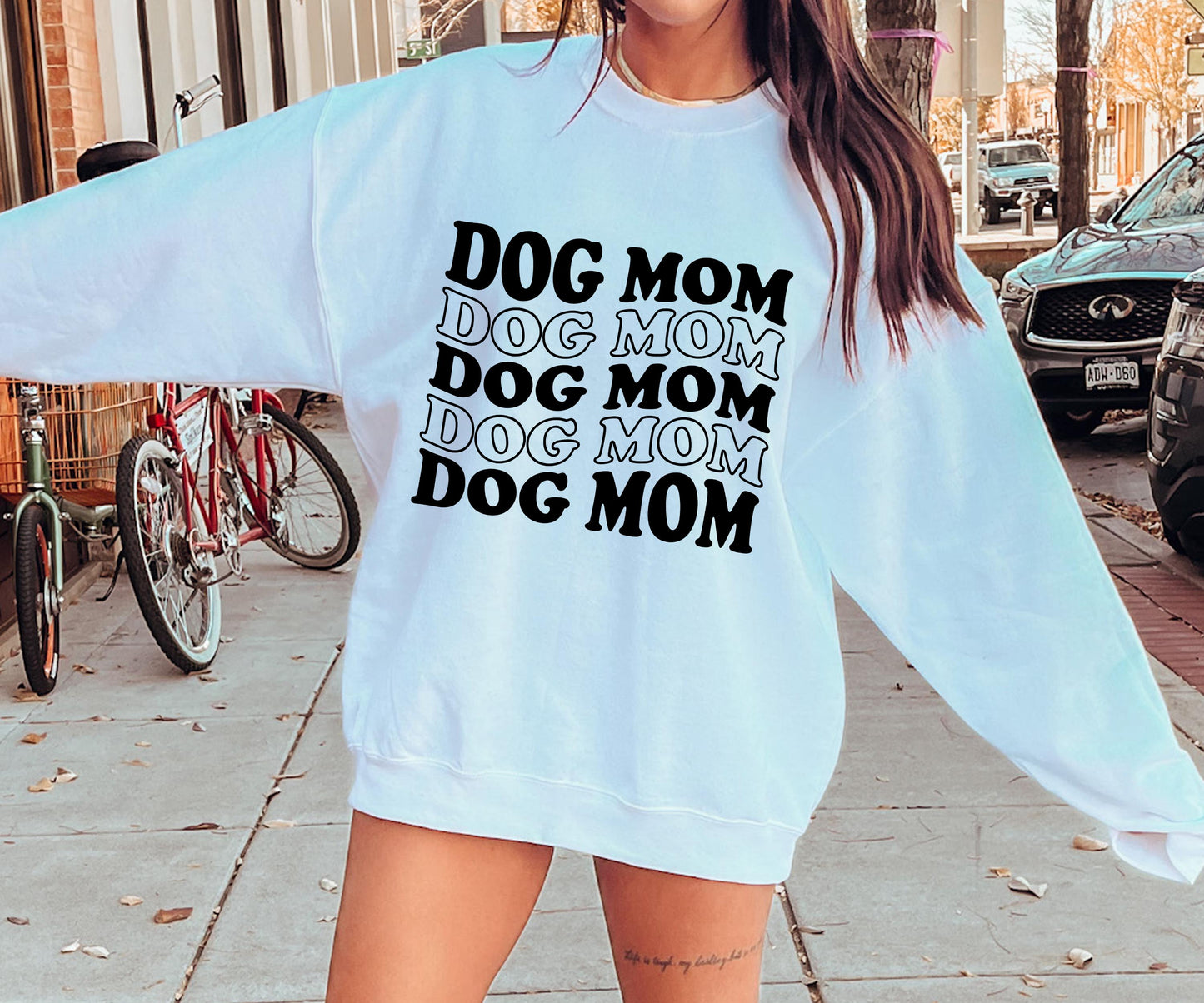 Dog Mom Wavy Retro T-shirt Svg Png Design, Retro Groovy Sublimation, Dog Mom  Digital Download PNG File, Svg File, Commercial Use Matching Pocket Front Back