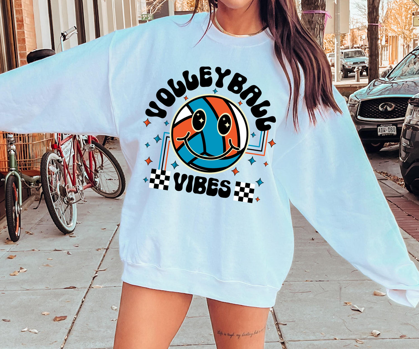 Volleyball vibes T-shirt Png Design, Retro Smile Sublimation, Groovy Vibes Digital Download PNG File, Commercial Use