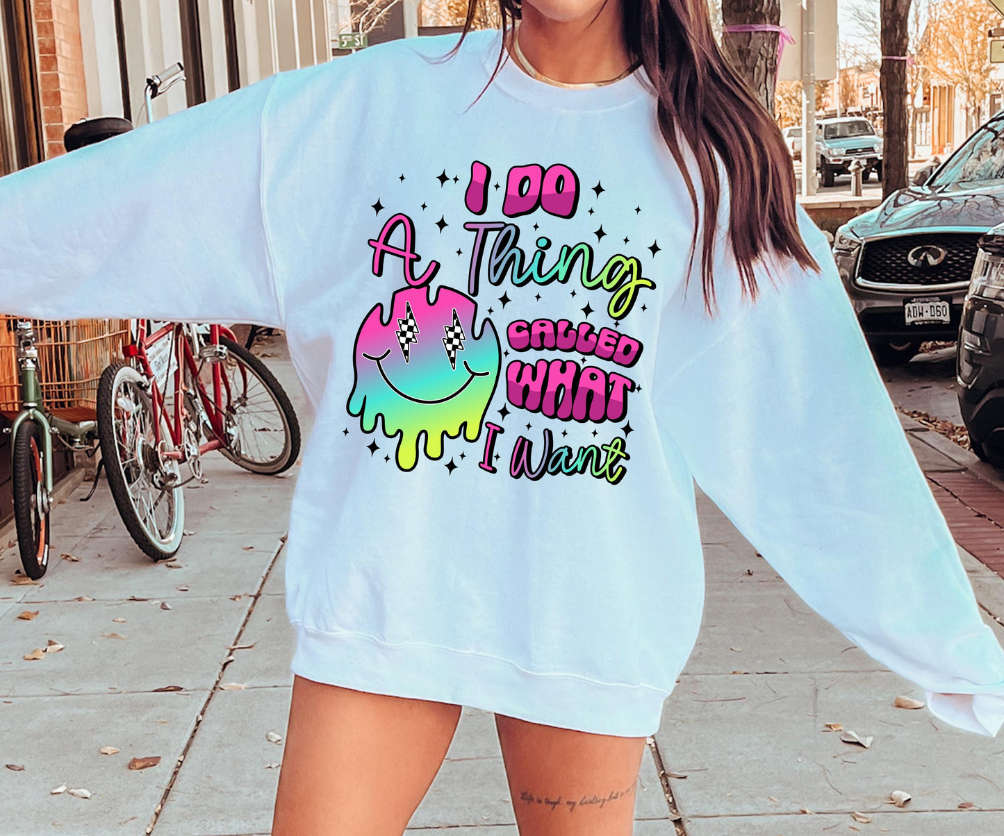 I do a thing called what i want  T-shirt Png Design, Skeleton Floral Sublimation, Motivational Digital Download PNG File,