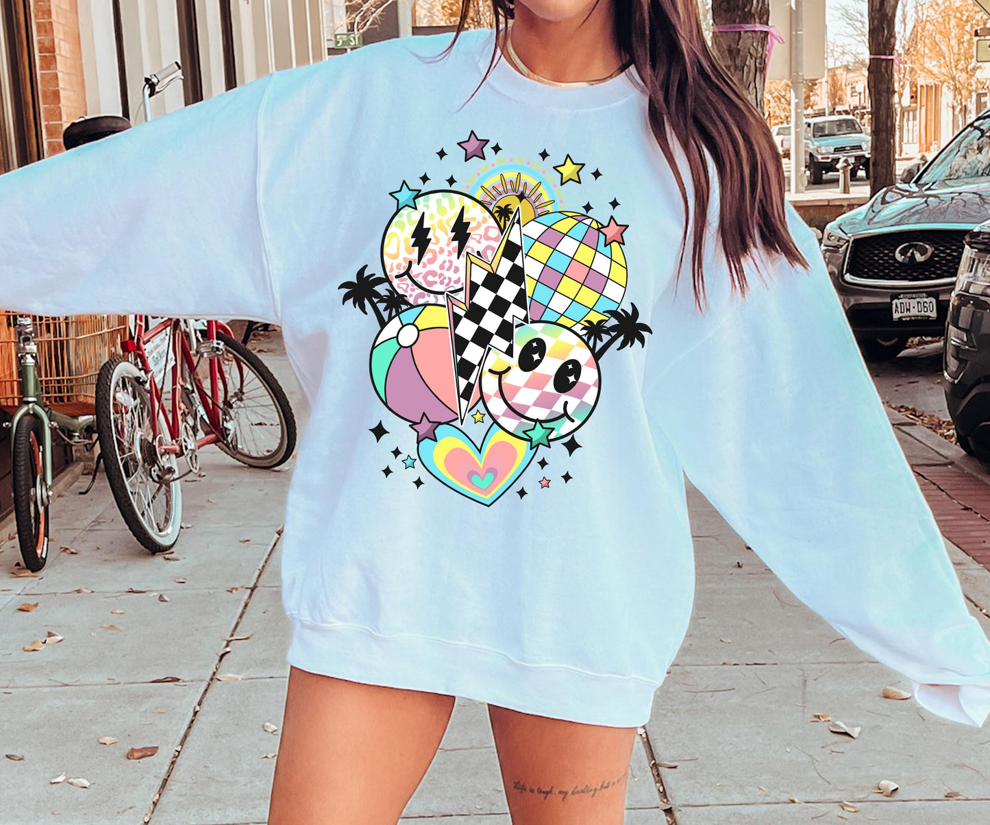 Summer Beach Vibes T-shirt Png Design, Retro Smile Sublimation, Groovy Vibes Digital Download PNG File, Commercial Use