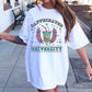 Sublimation PNG Sublimation PNG - Caffinated University T-shirt Png Design, Retro Hippy Sublimation, Funny Mental health Digital Download PNG File, Commercial Use-Tumblerwrapdesigns