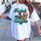 Sublimation PNG Sublimation PNG - Fueled by ADHAD and Iced COffee T-shirt Png Design, Retro Hippy Sublimation, Funny Mental health Digital Download PNG File, Commercial Use-Tumblerwrapdesigns