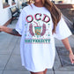 Sublimation PNG Sublimation PNG - OCD University T-shirt Png Design, Retro Hippy Sublimation, Funny Mental health Digital Download PNG File, Commercial Use-Tumblerwrapdesigns