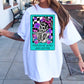 Sublimation PNG Sublimation PNG - Fueled by adhd and coffee Slkeleton Card T-shirt Png Design, Retro Hippy Sublimation, Mental Health Digital Download PNG File, Commercial Use-Tumblerwrapdesigns