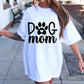 Dog Mom Paw Print T-shirt Svg Png Design, Retro Groovy Sublimation, Dog Mom  Digital Download PNG File, Svg File, Commercial Use Matching Pocket Front Back