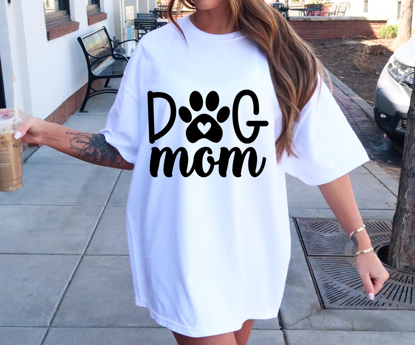 Dog Mom Paw Print T-shirt Svg Png Design, Retro Groovy Sublimation, Dog Mom  Digital Download PNG File, Svg File, Commercial Use Matching Pocket Front Back