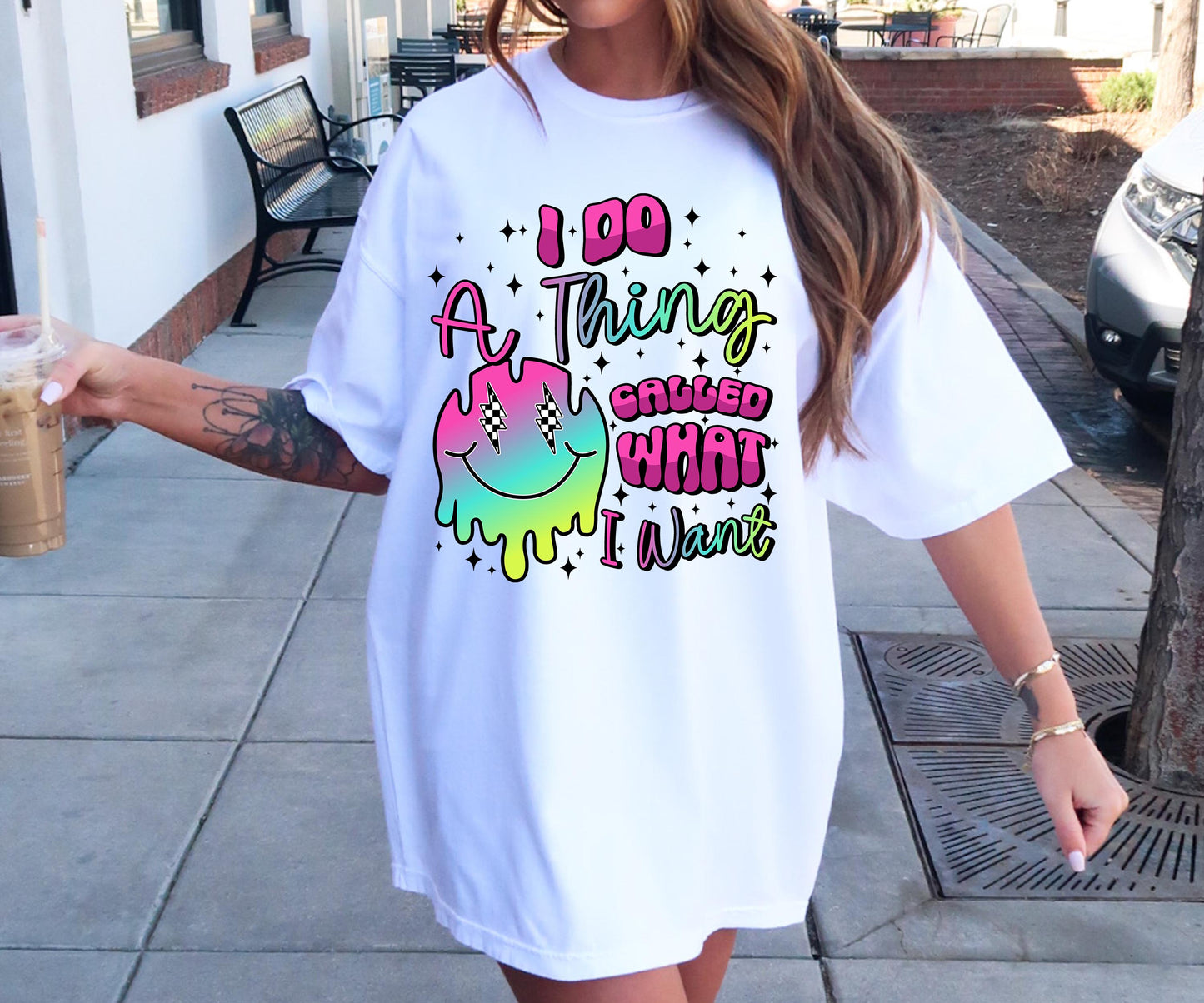 I do a thing called what i want  T-shirt Png Design, Skeleton Floral Sublimation, Motivational Digital Download PNG File,