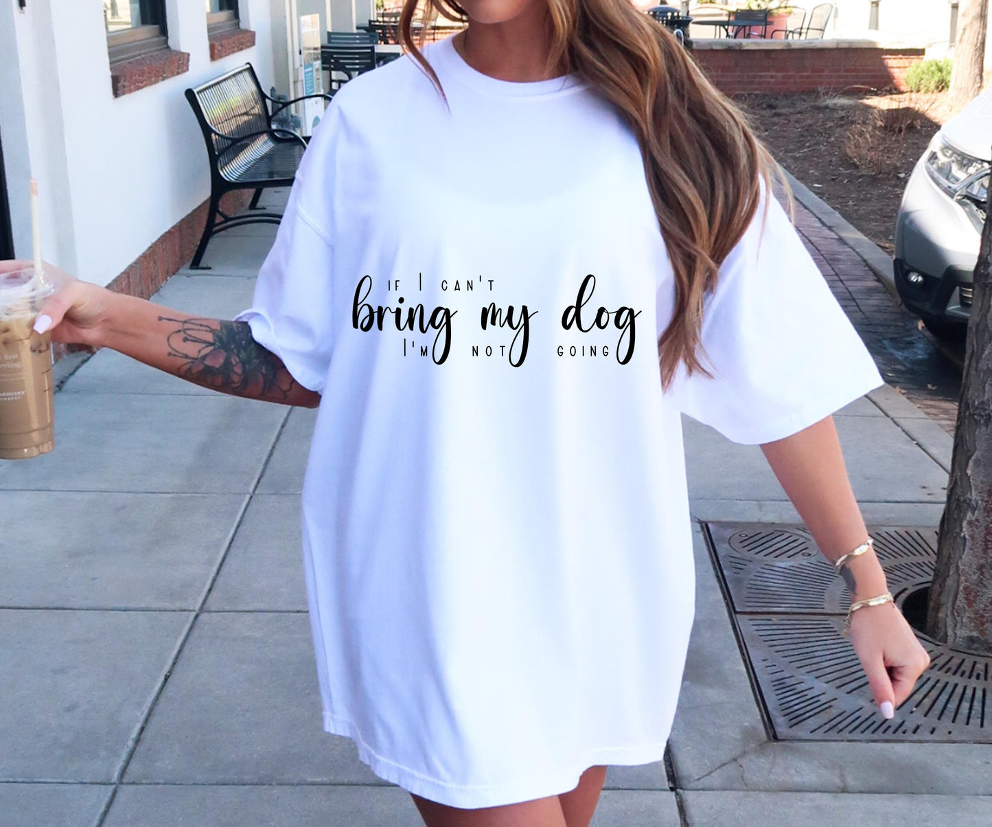 If i cant bring my dog im not going T-shirt Svg Png Design, Retro Groovy Sublimation, Dog Mom  Digital Download PNG File, Svg File, Commercial Use Matching Pocket Front Back