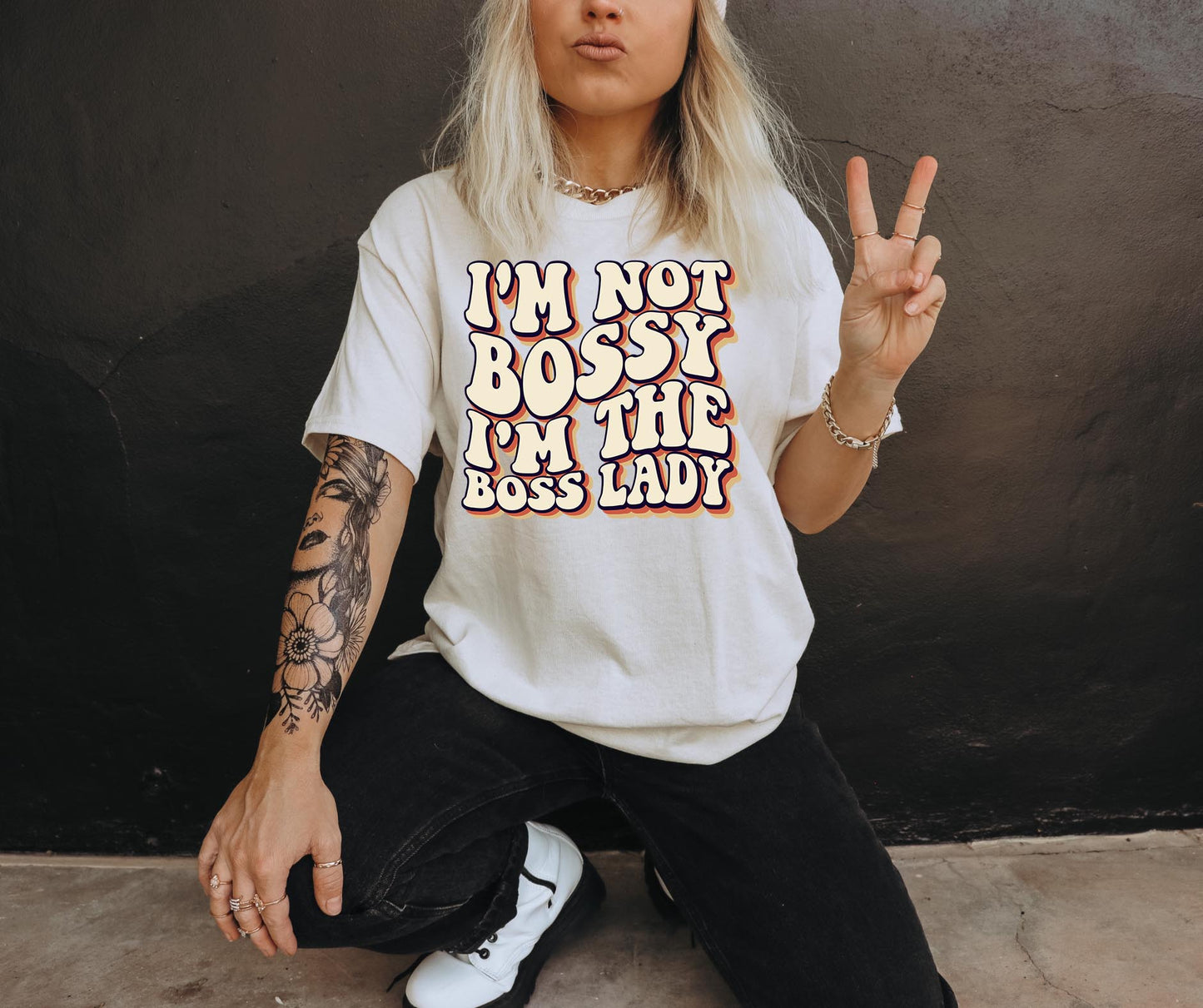 Im Not Bossy Im Boss Lady Svg Files, Svg Tshirt, Png and Svg Sublimation Design, Svg Files For Cricut, Silhouette