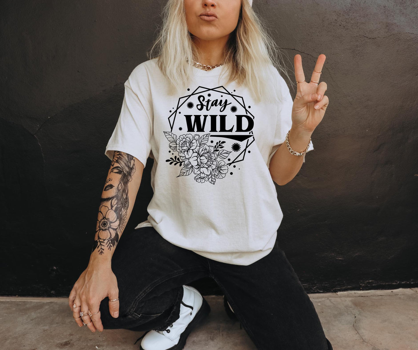 Stay Wild Svg Files, Svg Tshirt, Png and Svg Sublimation Design, Svg Files For Cricut, Silhouette