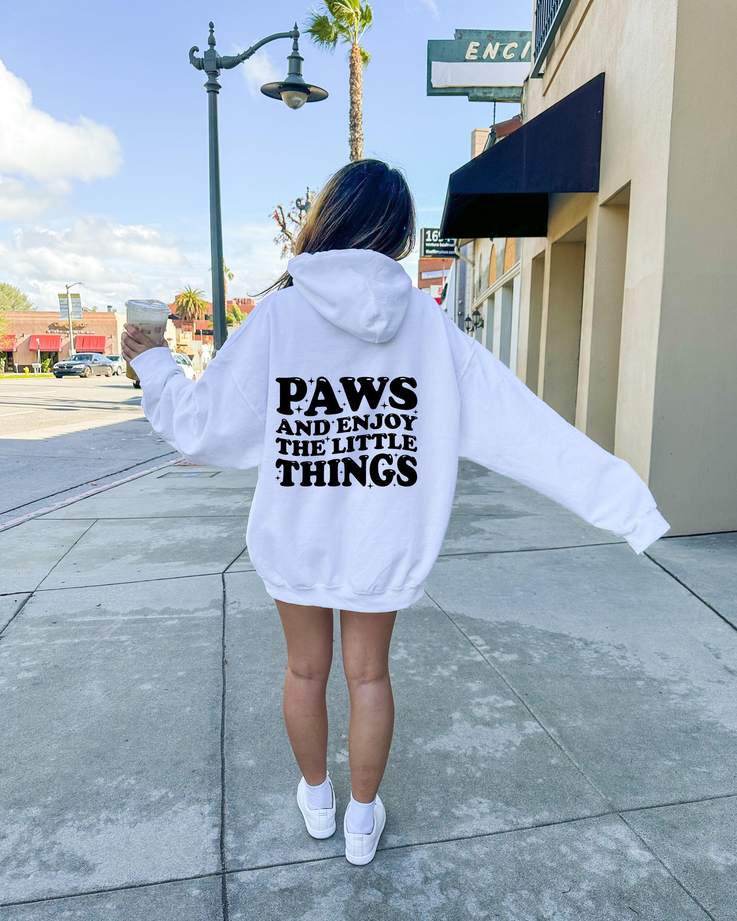 Paws and enjoy the little things wavy T-shirt Svg Png Design, Retro Groovy Sublimation, Dog Mom  Digital Download PNG File, Svg File, Commercial Use Matching Pocket Front Back