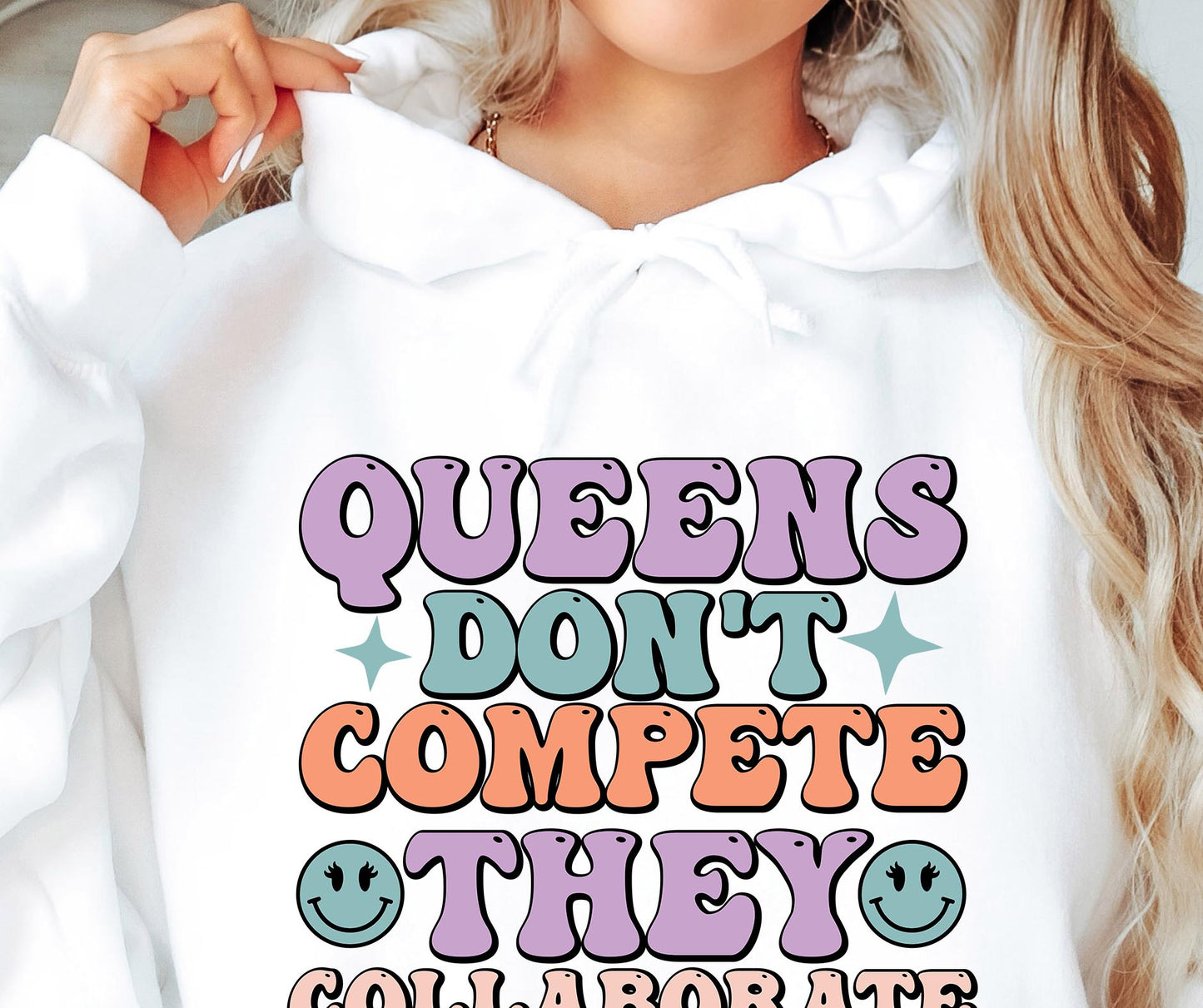 Queens Dont Compete They Collaborate  Svg Files, Svg Tshirt, Png and Svg Sublimation Design, Svg Files For Cricut, Silhouette