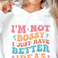 Im Not Bossy I Just have Better Ideas  Svg Files, Svg Tshirt, Png and Svg Sublimation Design, Svg Files For Cricut, Silhouette