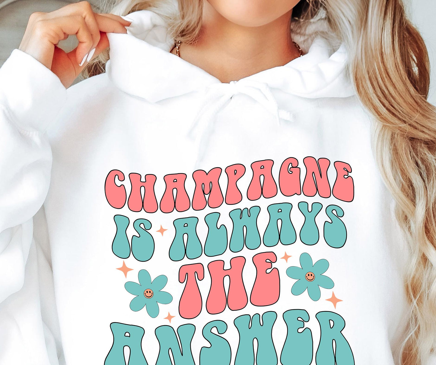 Champagne Is Always The Answer Svg Files, Svg Tshirt, Png and Svg Sublimation Design, Svg Files For Cricut, Silhouette