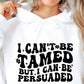 I Cant Be Tamed But I Can Be Persuaded Svg Files, Svg Tshirt, Png and Svg Sublimation Design, Svg Files For Cricut, Silhouette