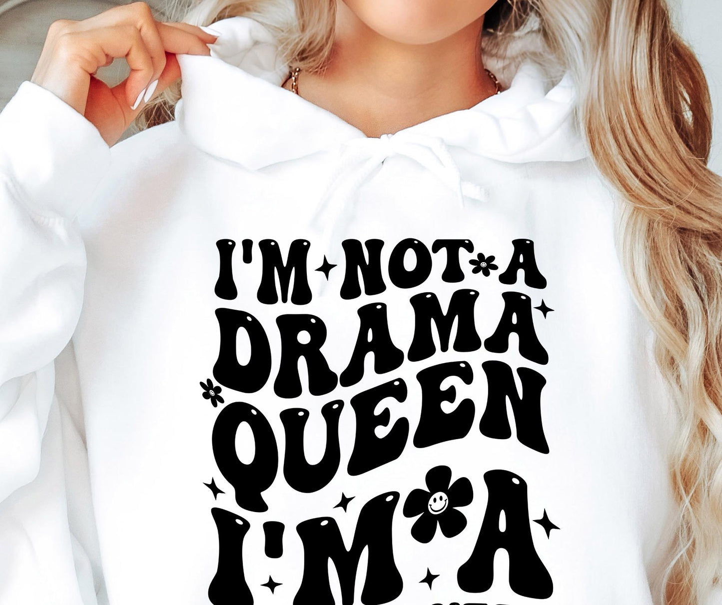 Im Not A Drama Queen Im A Fierce Queen Svg Files, Svg Tshirt, Png and Svg Sublimation Design, Svg Files For Cricut, Silhouette