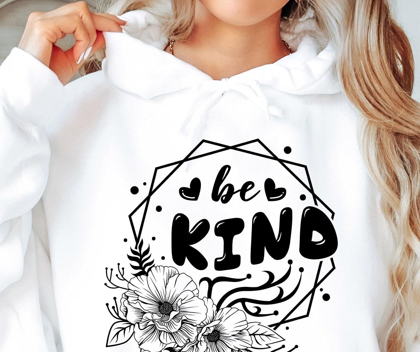 Be Kind Flowers Svg Files, Svg Tshirt, Png and Svg Sublimation Design, Svg Files For Cricut, Silhouette