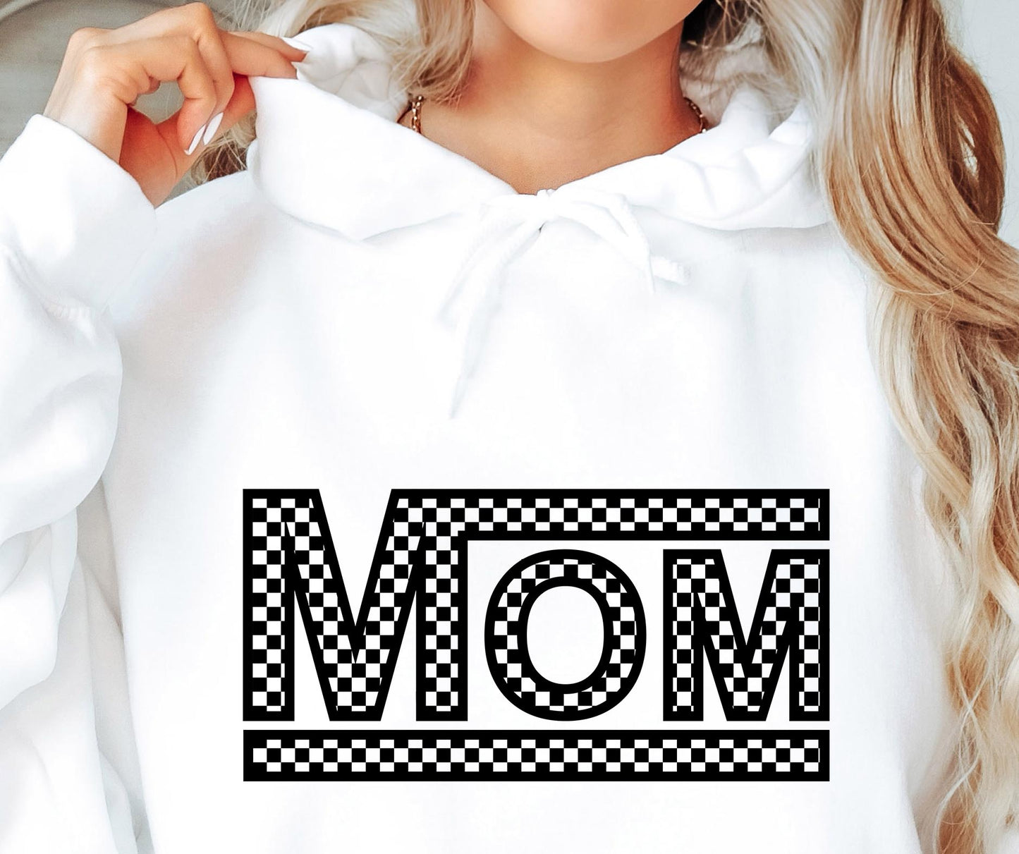 CHECKERED MOM SVG and PNG, Retro Font T-shirt Design, Svg Files For Cricut, Silhouette, Digital Download (1)