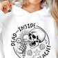 Dead Inside But Beachy Bone Skull Svg Files, Svg Tshirt, Png and Svg Sublimation Design, Svg Files For Cricut, Silhouette