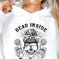 Dead Inside But Beachy Ribbon Svg Files, Svg Tshirt, Png and Svg Sublimation Design, Svg Files For Cricut, Silhouette