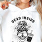 Dead Inside But Caffeinated Ribbon Svg Files, Svg Tshirt, Png and Svg Sublimation Design, Svg Files For Cricut, Silhouette