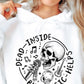 Dead Inside But Music Helps Skull Svg Files, Svg Tshirt, Png and Svg Sublimation Design, Svg Files For Cricut, Silhouette