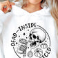 Dead Inside But Spiced Skull Svg Files, Svg Tshirt, Png and Svg Sublimation Design, Svg Files For Cricut, Silhouette