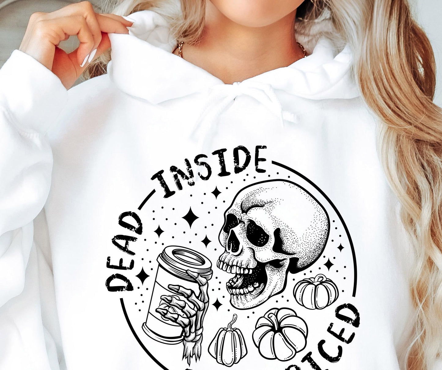 Dead Inside But Spiced Skull Svg Files, Svg Tshirt, Png and Svg Sublimation Design, Svg Files For Cricut, Silhouette